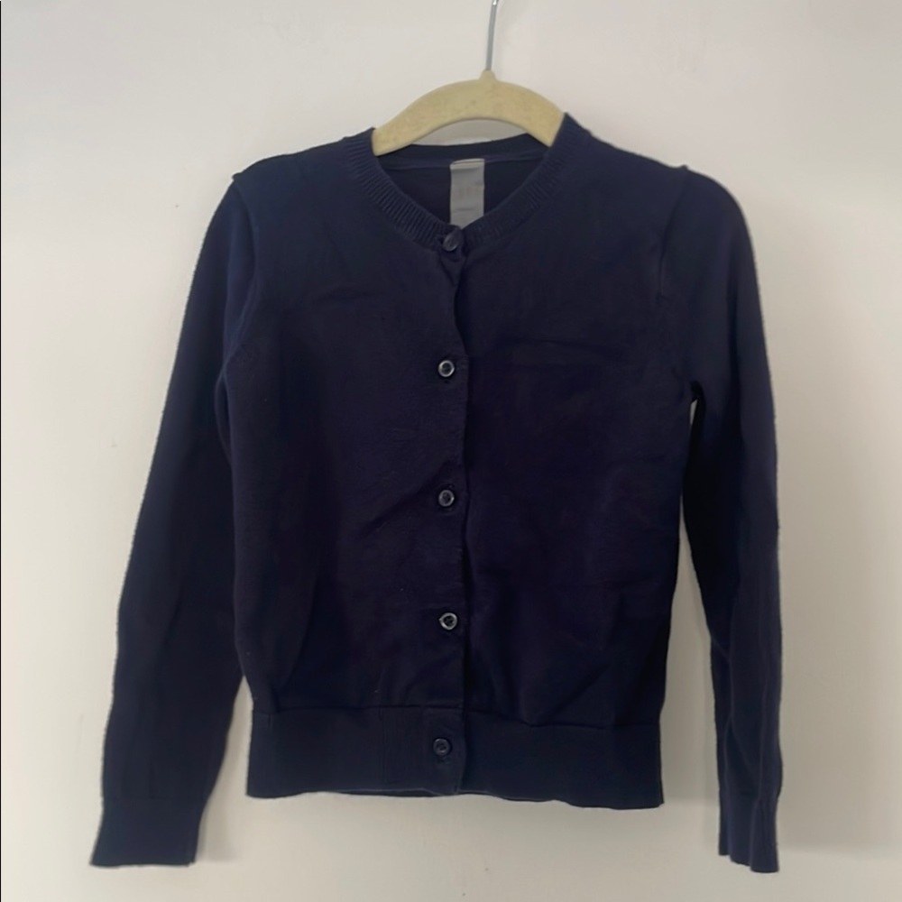 Primary 100% Cotton Navy Blue Button-Up Cardigan size 4-5 years